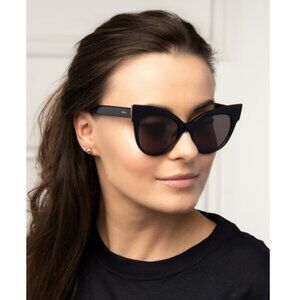MaxMara ANITA - 807 IR Black | Sunglasses Woman | like new, leather case